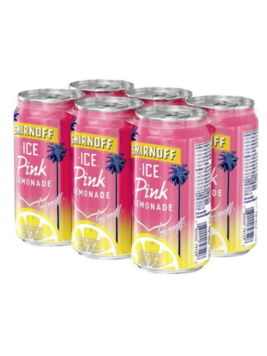 Smirnoff pink lemonade 6 cans